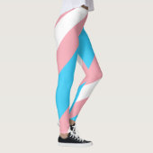 Gepersonaliseerde transgender vlag leggings (Rechts)