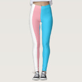 Gepersonaliseerde transgender vlag leggings (Voorkant)