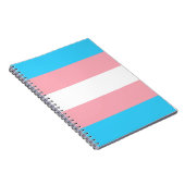 Gepersonaliseerde transgender vlag notitieboek (Rechterzijde)
