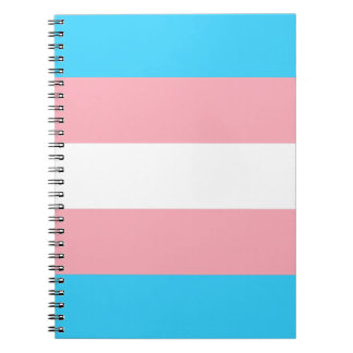 Gepersonaliseerde transgender vlag notitieboek