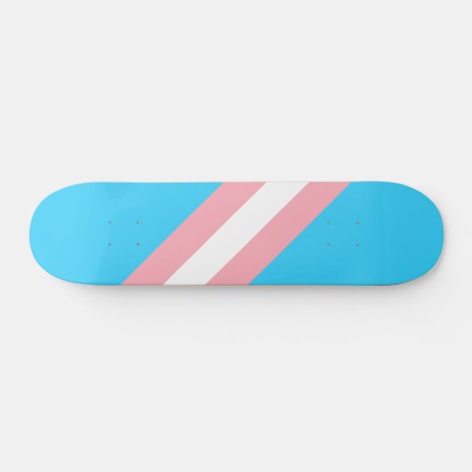 Gepersonaliseerde transgender vlag persoonlijk skateboard (Horizontaal)