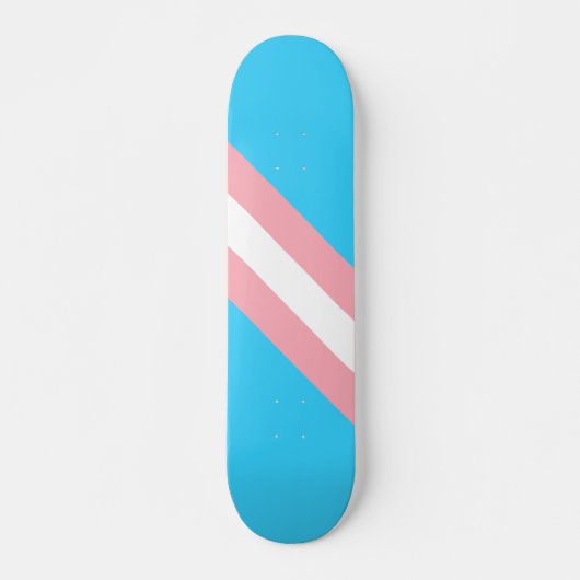 Gepersonaliseerde transgender vlag persoonlijk skateboard (Voorkant)