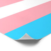 Gepersonaliseerde transgender vlag poster (Hoek)