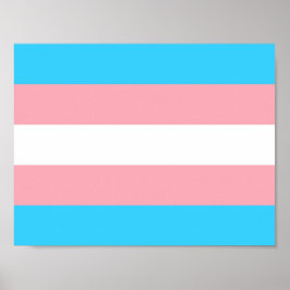 Gepersonaliseerde transgender vlag poster
