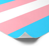 Gepersonaliseerde transgender vlag poster (Hoek)