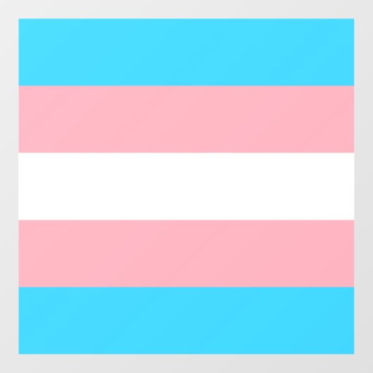 Gepersonaliseerde transgender vlag raamsticker (Vel)