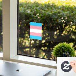 Gepersonaliseerde transgender vlag raamsticker