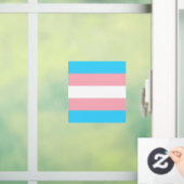 Gepersonaliseerde transgender vlag raamsticker (Huis)