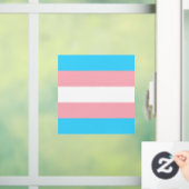 Gepersonaliseerde transgender vlag raamsticker (Huis)