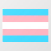 Gepersonaliseerde transgender vlag raamsticker (Vel)