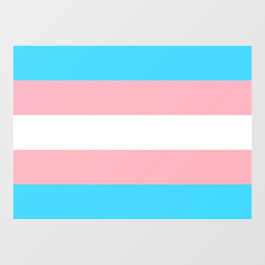 Gepersonaliseerde transgender vlag raamsticker (Vel)