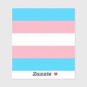 Gepersonaliseerde transgender vlag sticker (Vel)