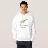 Gepersonaliseerde Treble Clef & Fluit Hoodie (Voorkant volledig)