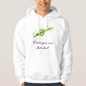Gepersonaliseerde Treble Clef & Fluit Hoodie (Voorkant)