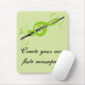 Gepersonaliseerde Treble Clef & Fluit Muismat (Met muis)