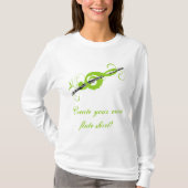 Gepersonaliseerde Treble Clef & Fluit T-shirt (Voorkant)