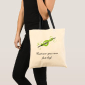 Gepersonaliseerde Treble Clef & Fluit Tote Bag (Voorkant (product))