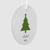 Gepersonaliseerde Tree Ornament Mark voor Holiday  (voorkant)