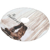 Gepersonaliseerde Tree Rok laarzen land rustiek Kerstboom Rok (Gekanteld)