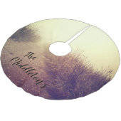 Gepersonaliseerde Tree Skirt Sunrise Pathway Walkw Kerstboom Rok (Gekanteld)