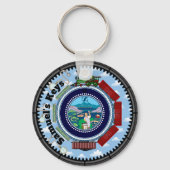 gepersonaliseerde treinconducteur sleutelhanger (Voorkant)