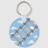 Gepersonaliseerde treinen over de hele wereld sleutelhanger (Achterkant)