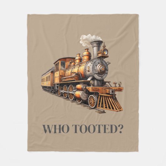 Gepersonaliseerde Treinmotor Om het even welke kle Fleece Deken (Voorkant)