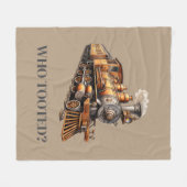 Gepersonaliseerde Treinmotor Om het even welke kle Fleece Deken (Voorkant (Horizontaal))