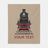 Gepersonaliseerde Treinmotor Om het even welke kle Fleece Deken (Voorkant)