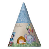 Gepersonaliseerde treinmotor Party Pet Feesthoedjes (Rechts)