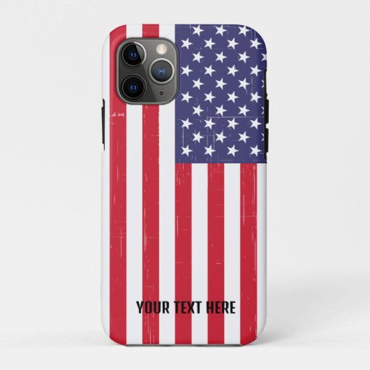 Gepersonaliseerde Trendy Amerikaanse vlag Case-Mate iPhone Case (Achterkant)
