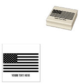 Gepersonaliseerde Trendy Amerikaanse vlag Rubberstempel (Gestempeld)