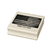 Gepersonaliseerde Trendy Amerikaanse vlag Rubberstempel (Stempel)