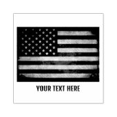 Gepersonaliseerde Trendy Amerikaanse vlag Rubberstempel (Afrduk)