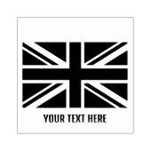 Gepersonaliseerde Trendy Britse vlag Rubberstempel (Afrduk)