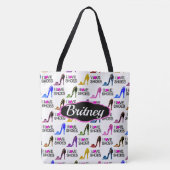 GEPERSONALISEERDE TRENDY EN CHIQUE IK HOU VAN SCHO TOTE BAG (Voorkant)