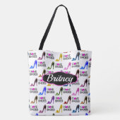 GEPERSONALISEERDE TRENDY EN CHIQUE IK HOU VAN SCHO TOTE BAG (Achterkant)