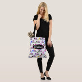 GEPERSONALISEERDE TRENDY EN CHIQUE IK HOU VAN SCHO TOTE BAG (Op model)