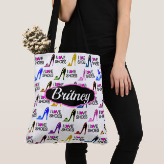 GEPERSONALISEERDE TRENDY EN CHIQUE IK HOU VAN SCHO TOTE BAG