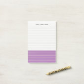 Gepersonaliseerde Trendy Minimalistische Colorbloc Post-it® Notes (Op bureau)