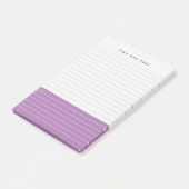 Gepersonaliseerde Trendy Minimalistische Colorbloc Post-it® Notes (Schuin)