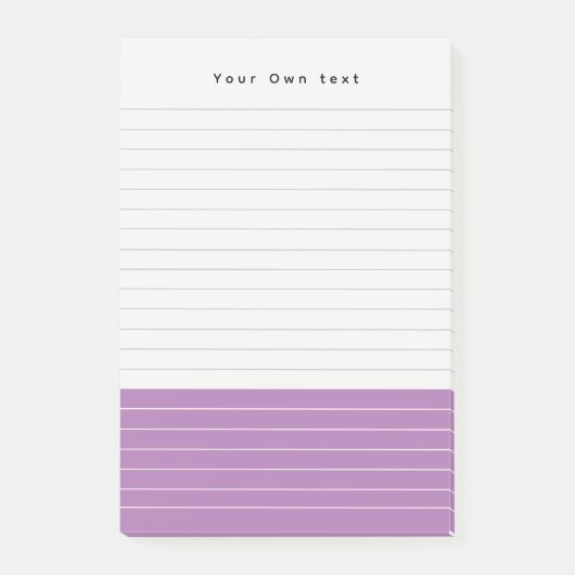 Gepersonaliseerde Trendy Minimalistische Colorbloc Post-it® Notes (Voorkant)