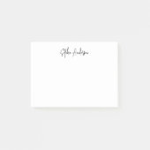 Gepersonaliseerde Trendy Modern Script Minimalist Post-it® Notes (Voorkant)