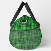 Gepersonaliseerde trendy naam geruite plaid plunjezak (Rechts)