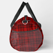 Gepersonaliseerde trendy naam geruite plaid plunjezak (Rechts)