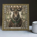 Gepersonaliseerde Tribal Spirit Herten Altaarstuk Tegeltje<br><div class="desc">Stap in de mystieke wereld van natuur en ziel met onze gepersonaliseerde Tribal Spirit Herten Keramische Tegel. Geïnspireerd door het harmonieuze samenspel van happycore esthetica en tapijt punk, cadeaus deze keramische tegel een unieke beeldende traktatie die het gewone en het goddelijke overbrugt. Een betoverend hert, versierd met tribale juwelen, siert...</div>
