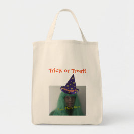 Gepersonaliseerde Trick or treat Halloween Wizard  Tote Bag