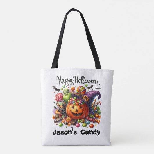 Gepersonaliseerde Trick or treat Tas (Achterkant)