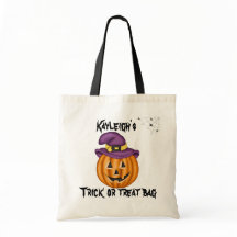 Gepersonaliseerde trick or treat tas