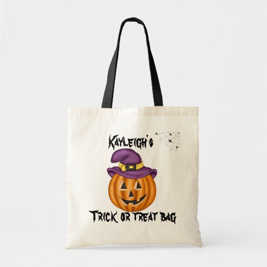 Gepersonaliseerde trick or treat tas (Voorkant)
